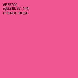 #EF5790 - French Rose Color Image